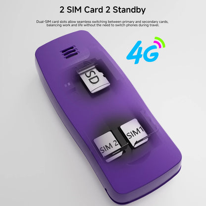SERVO BM80 LTE 4G Mini Mobile Phone Dual SIM Standby Speed Dial Blacklist Call Recording 0.85" Screen Super Small Phones Back-up