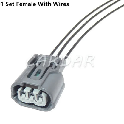 1 Set 3 Pin 6189-0968 6918-1833 Automotive Connector AC Assembly Head Lamp Plug Light Socket For Car Honda