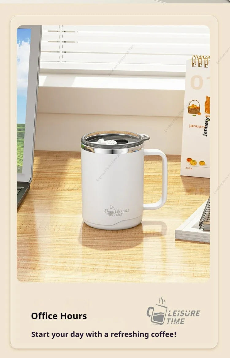500ML Double-Wall Insulated Thermal Cup 304 Stainless Steel Coffee Cup Portable Water Bottle Keeps Cold and Heat Thermal Mug