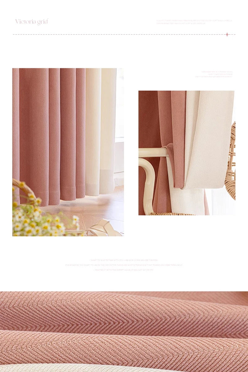 Modern Simple Blackout Curtain Luxury Living Room Drape Room Balcony Floor-to-ceiling Windows Curtains Bedroom Soundproof Drapes