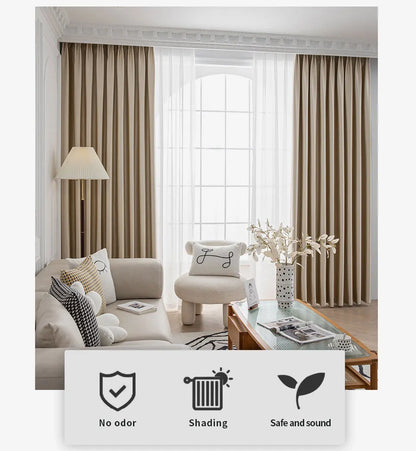 Living Room Blackout Curtain Thicken Bedroom Curtains for The Room Window Luxury Decor Home Ready-made Drapes Insulation Blinds