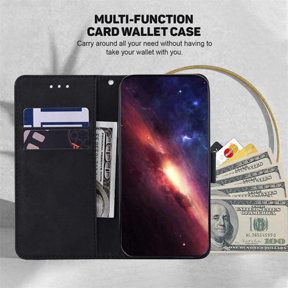 For Xiaomi Redmi 13 Case Solid Color Leather Flip Phone Case for Xaomi Redmi 13 Cover Redmi13 13C 5G Wallet Card Slots Etui
