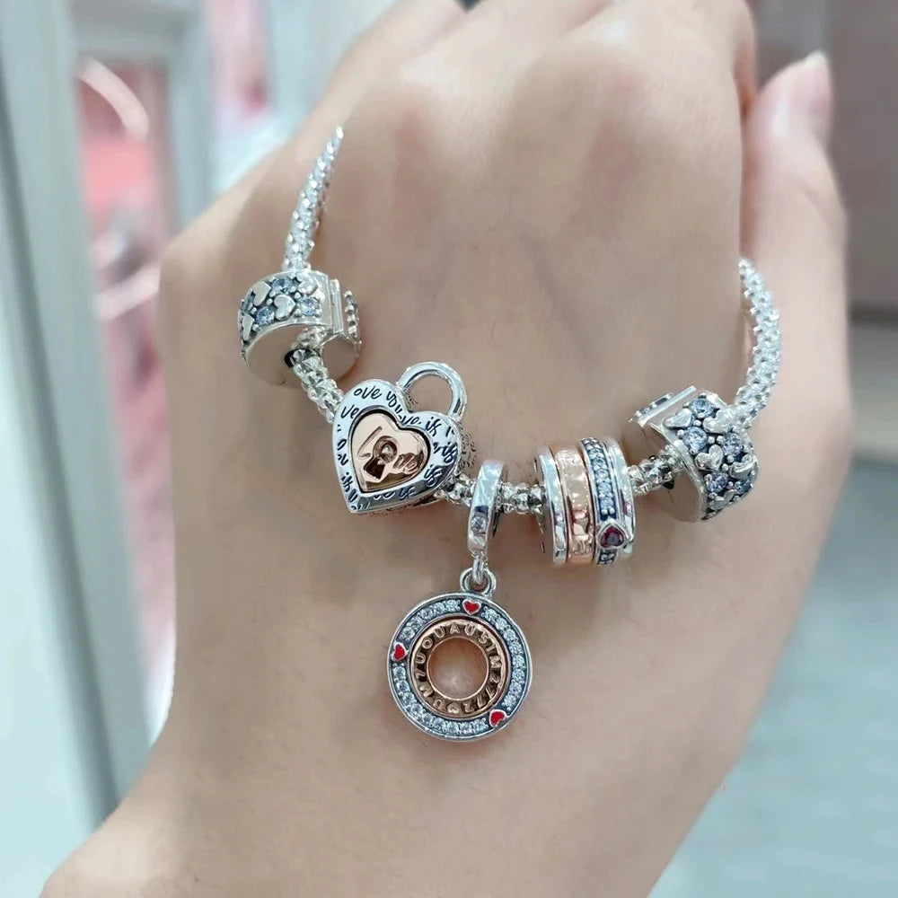 The New 925 Sterling Silver Charm Mother's Day Queen Crown Gift Box Fits Women Jewelry With Original Bracelet Accessories