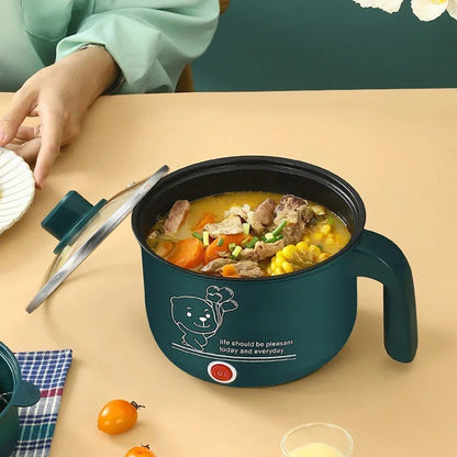 Mini Electric Rice Cooker Non-Stick Single/Double Layer Multifunction Cooking Machine Hot Pot for Home Use