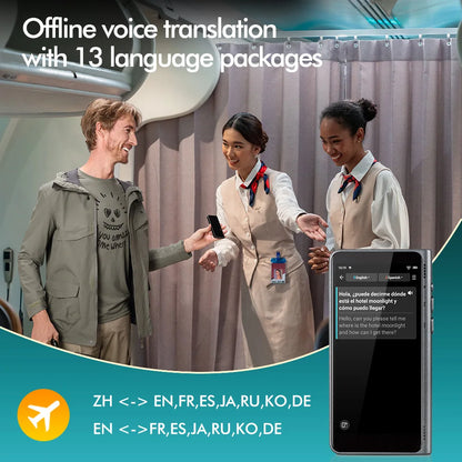 Timekettle Fluentalk T1 Portable Language AI Translator Photo/Offline/Online Smart Realtime Translation For Foreign Travel Study