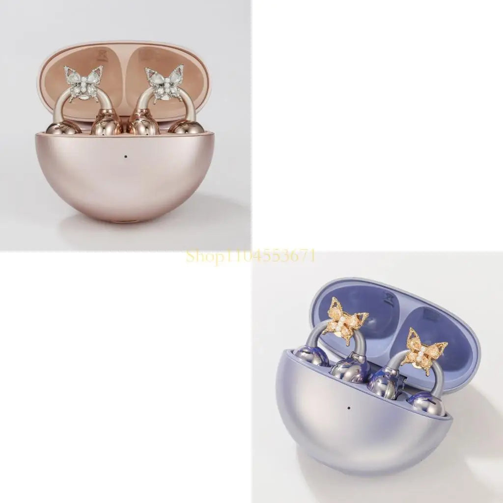 Best Seller 1 Pair Butterfly Themed Ear Clip Embellishment Zircon Detail Earbuds Ornament For Freeclip 1/2 Wireless Equipment