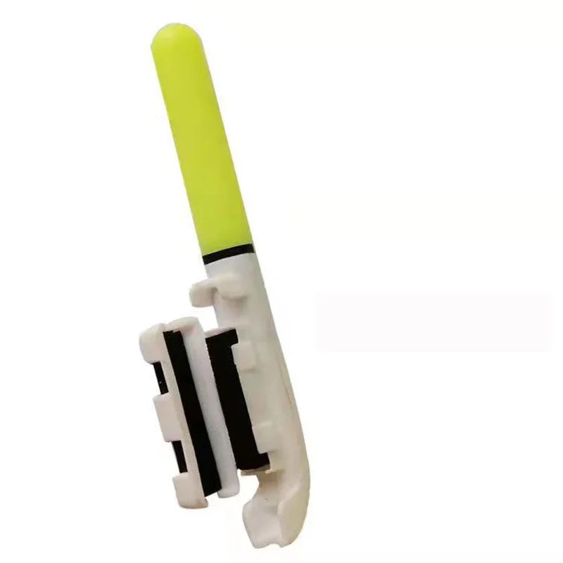 10 pcs/lot Electronic Light Stick With 10 Rechargeable Battery CR322 / CR425 Clip on Fishing Rod Glowing Lamp Night Fishing D001