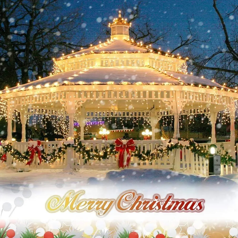 50-200 LED Outdoor Solar String Fairy Light Festoon Waterproof Street Garland Solar Power Lamp Christmas Party for Garden Decor