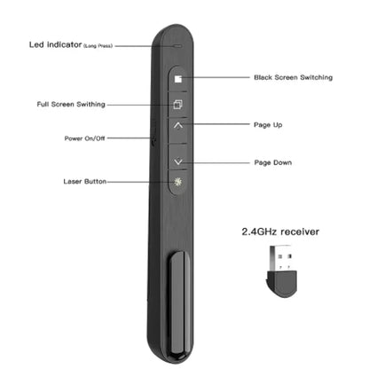 Whiteboard Remote Control Pen Projector Page Pen With PPT Remote Control Infrared Presenter Pen For Projector Powerpoint Slide