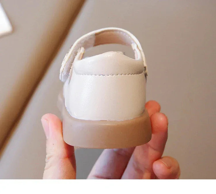 2023 New Spring Cute Bunny and Carrot Patch Children Casual Shoes for Girls Non-slip Kids Shoes Hook & Loop Breatheable Non-slip