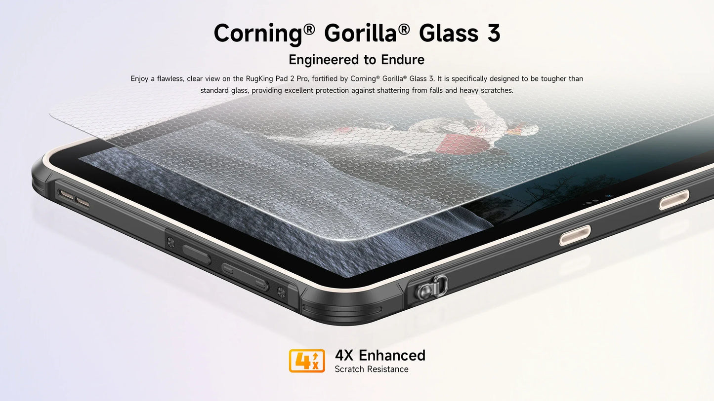 [Built-in eSIM] Ulefone RugKing Pad 2 Pro Rugged Tablet 10200mAh 10.1"Up to 16GB RAM,256GB ROM Android 16 48MP 10.1"  4G Global
