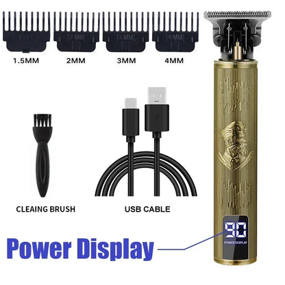 Electric Beard Trimmer for Men, Hair Cutting Machine, Rechargeable Hair Clipper, Barber Electric Shaver, Hot Sale
