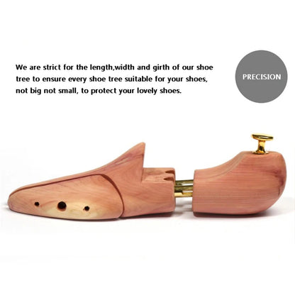 Men's and Women's Twin Tube Adjustable Red Cedar Shoe Tree Wood Shoe Tree