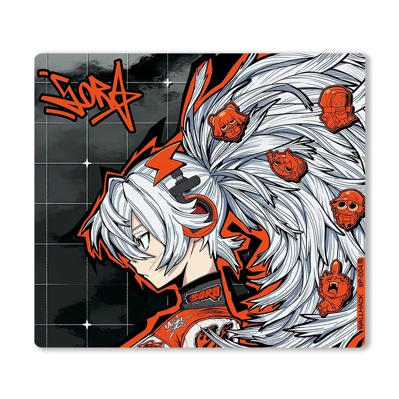 Skypad SORA YUME Glass Gaming Mouse Pad 260x210mm Smooth Frosted Surface Customize Mat FPS Office Esports Game Glass Mouse Pads