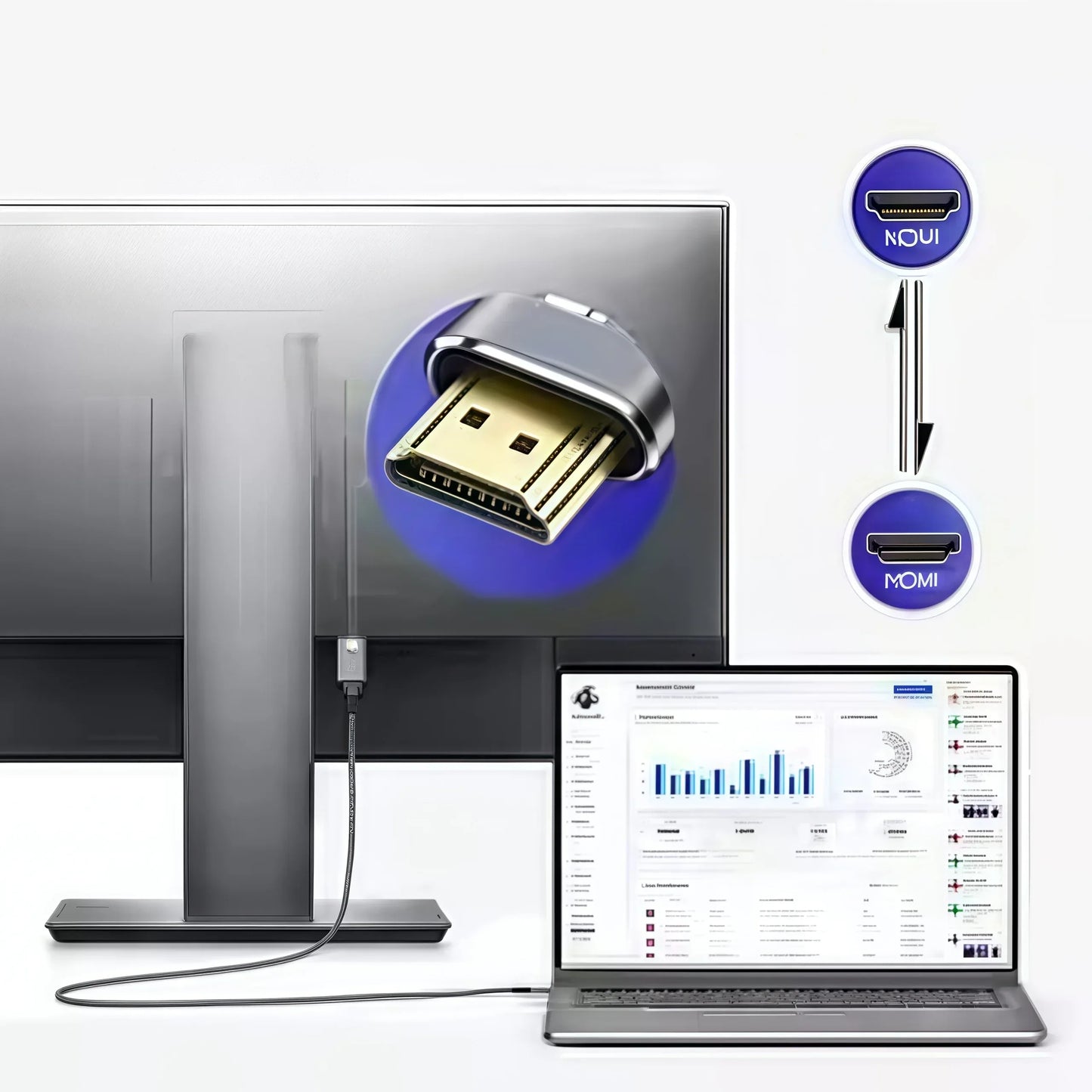 HDMI 2.0 Cable 4K HDR High Speed with Ethernet - 3D/ARC/PS5/PS4/Xbox/Fire TV/Blu-ray Player Compatible