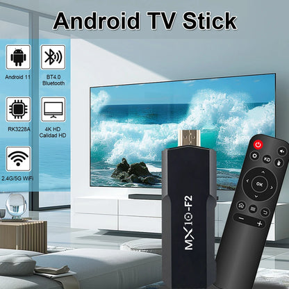 Fire TV Sticks MX10 F2 1gb 8gb 1 unit android 2024 stb tv box android 4k eu android tv stick