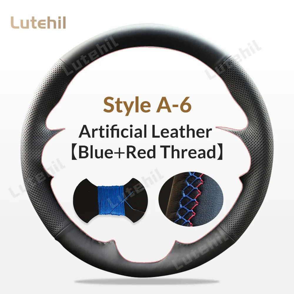 For Seat Ibiza 2004 2005 2006 Custom Car Steering Wheel Braid Cover Hand Sewing DIY Artificial leather Suede Car Accessories by PDG ibma