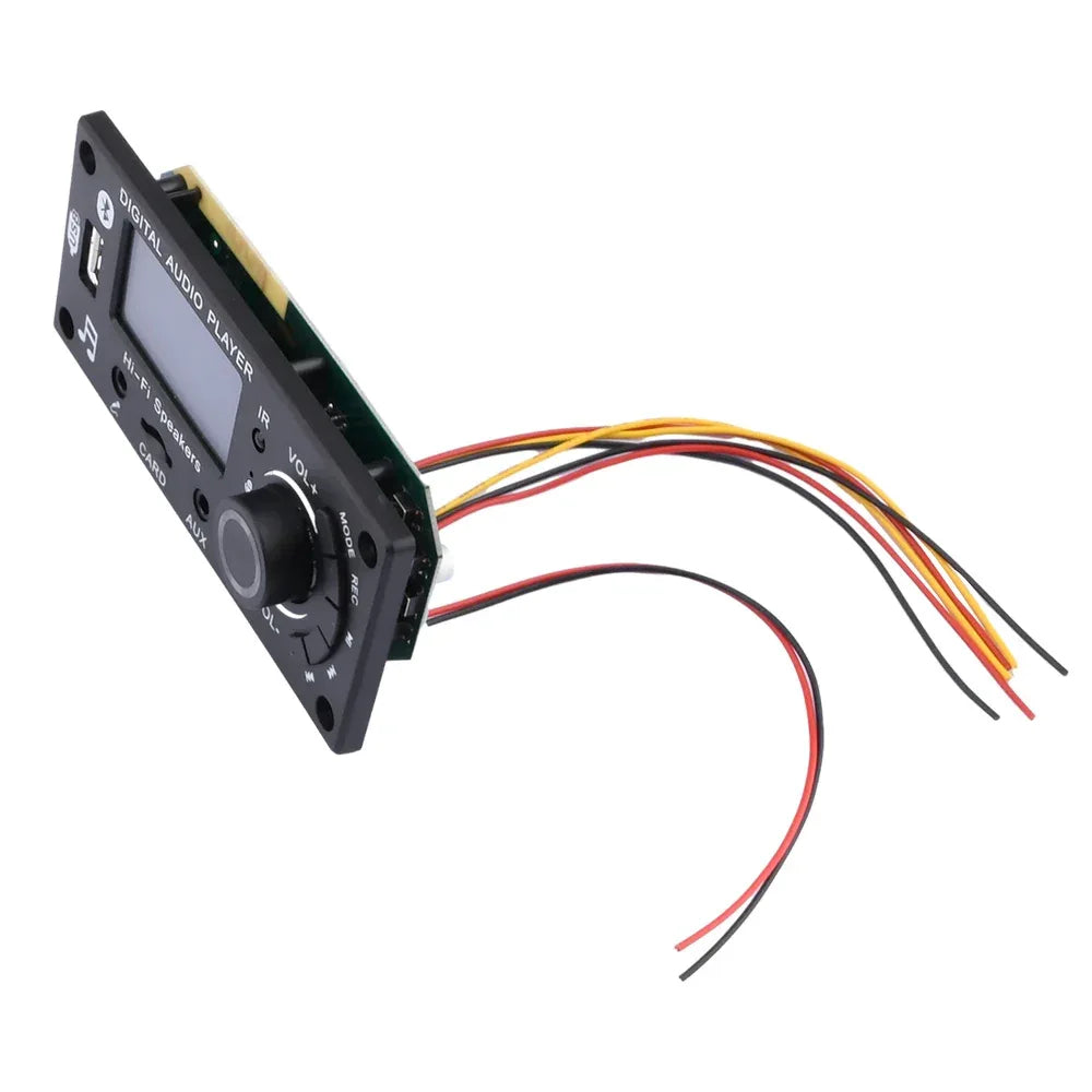 Wireless Audio Decoder Module mp3 Bluetooth 5.0 Car Audio Board FM APE FLAC WMA WAV Decoder with Remote Control TF Card USB Port