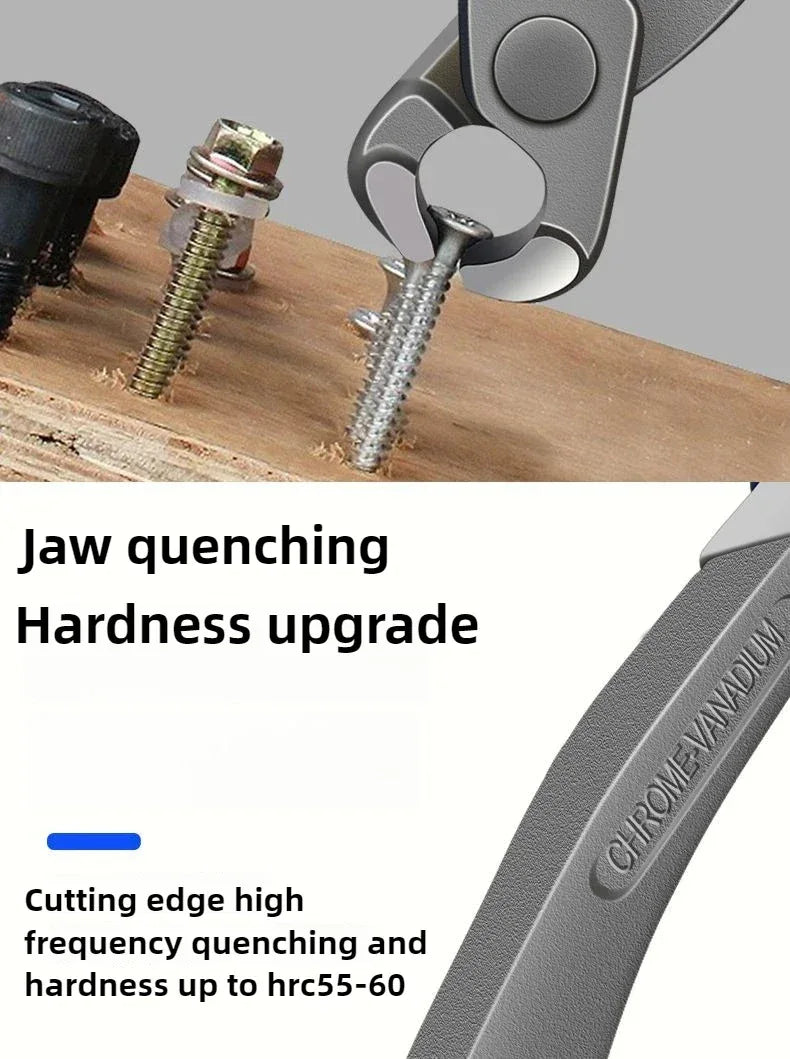 RUR Tower Pincers Non-slip Grips Pliers Flat Mouth Cattle Horse Hoof Nippers Snips Puller Hand Tools Pulling Nails Cutting Wires