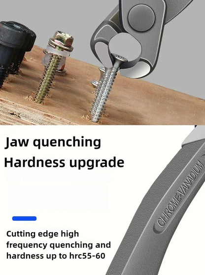 RUR Tower Pincers Non-slip Grips Pliers Flat Mouth Cattle Horse Hoof Nippers Snips Puller Hand Tools Pulling Nails Cutting Wires