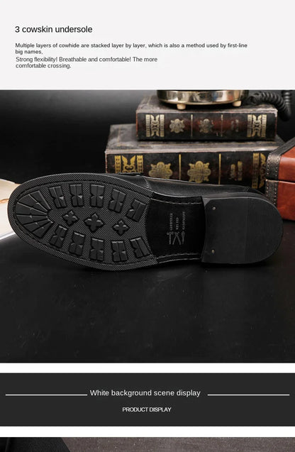 Vintage Top Layer Genuine Leather Slip on Loafers Breathable Moccasins Driving Design Casual Cowhide Shoes for Men