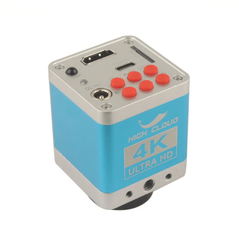 55MP 48MP 4K 1080P HDMI USB Video Microscope Camera 1-130X Infinitely Far C Mount Lens LED Light for Digital Image Acquisition