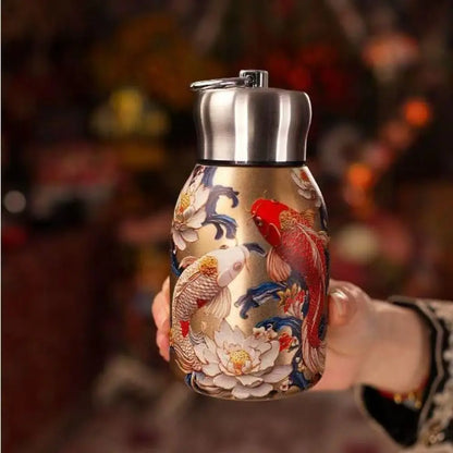 Creative Gift 316 Stainless Steel Insulated Cup Leak Proof Portable Water Bottle 300ml Durable Coffee Mug Outdoor Hiking