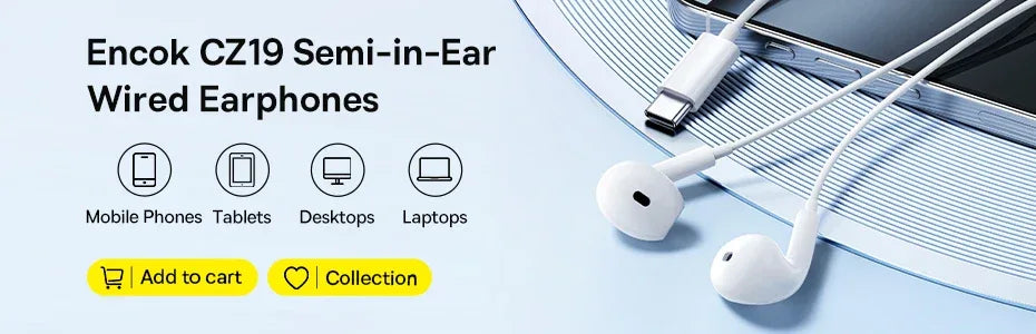 Baseus H19 Wired Earphones 6D Stereo Bass Headphone In-Ear 3.5mm Jack Headset with MIC for Xiaomi Samsung iPhone 6 Earbuds