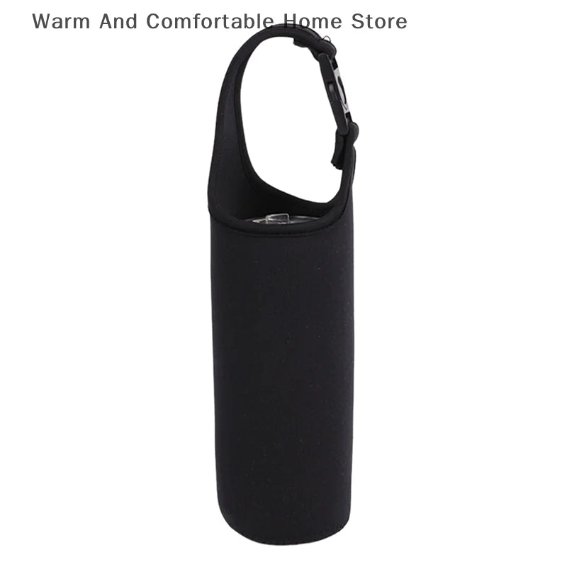 【SE】Portable Water Bottle Insulated Neoprene Holder Pouch Bag 420ML/550ML/750ML Travel Thermos Cup Cover With Adjustable Strap
