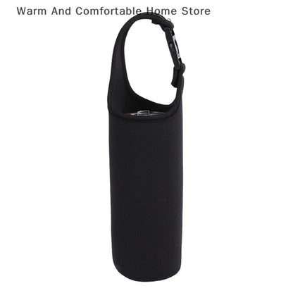 【SE】Portable Water Bottle Insulated Neoprene Holder Pouch Bag 420ML/550ML/750ML Travel Thermos Cup Cover With Adjustable Strap