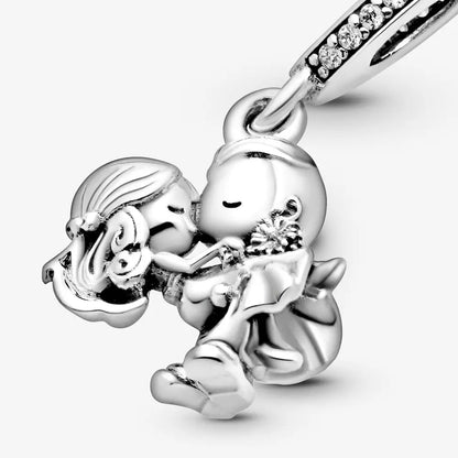 The New 925 Sterling Silver Charm Mother's Day Queen Crown Gift Box Fits Women Jewelry With Original Bracelet Accessories