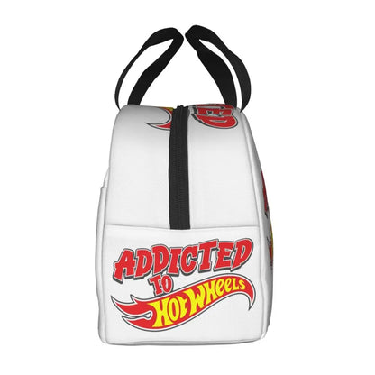 Custom Hot Wheels For Fans Thermal Insulated Lunch Bag Cartoon Sport Car Portable Lunch Container Travel Multifunction Food Box