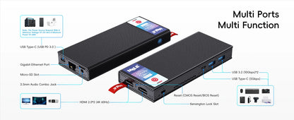 MeLE Fanless Mini PC Stick N100 8GB 128GB 256GB , Mini Computer Dual HDMI, WiFi5 Gigabit Ethernet, USB Type-C PD3.0 PCG02 Pro