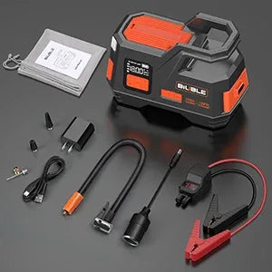 26800mAh Jump Starter with Air Compressor 4000A Booster Tyre Inflator Portable Car Battery Power Bank Charger Air Pump