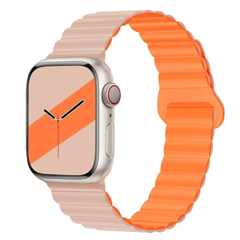 NEW Original Liquid Silicone Magnetic bands for Apple watch band Ultra 2 Series 9 SE iwatch 42mm 44mm 45mm 49mm 38mm 40mm 41mm