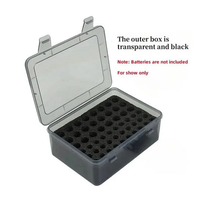 Battery Storage Organizer Holder Holds AA AAA Batteries Container Home Battery Storage Box Case Battery Organization Dispenser