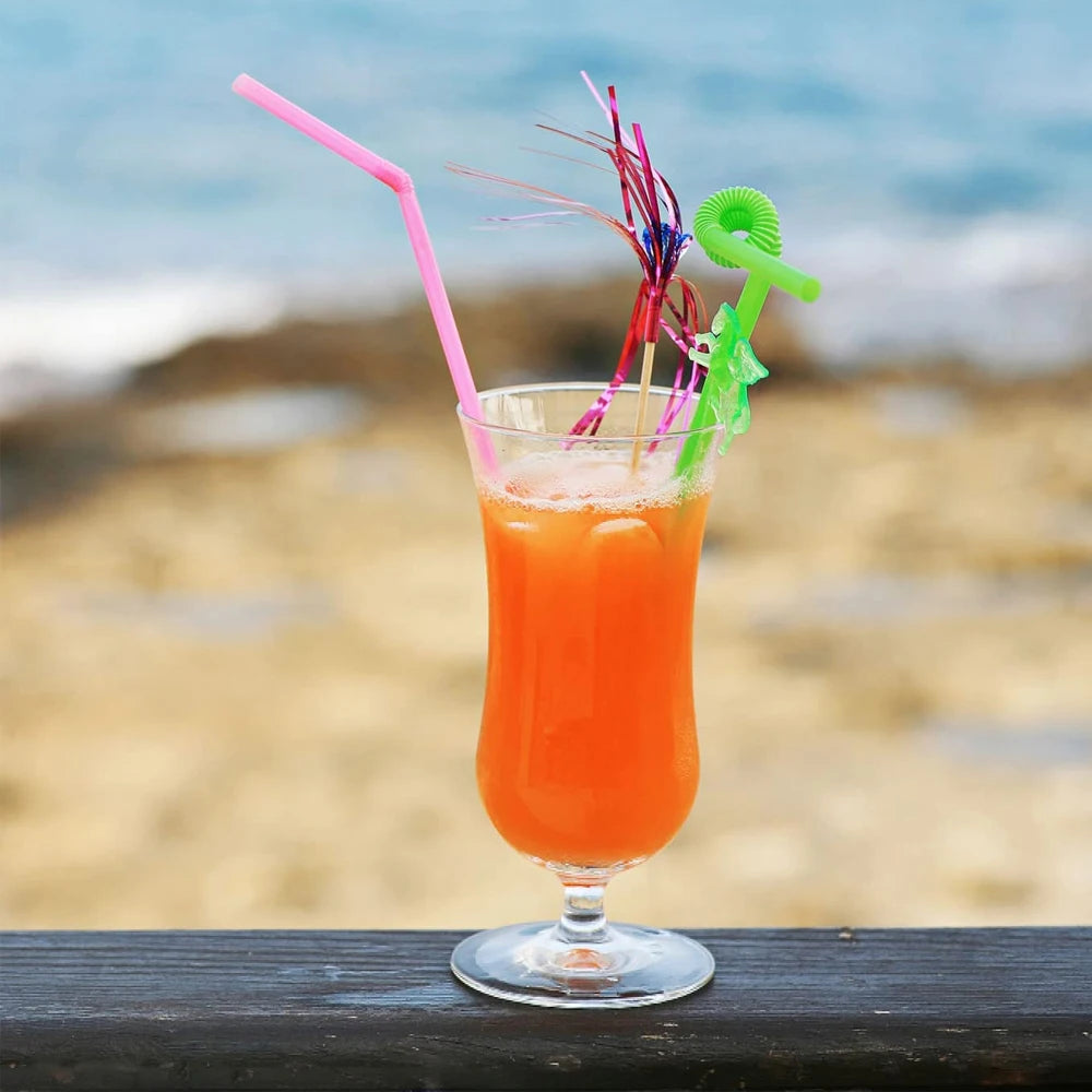 50-6000Pcs Multicolor Drinking Rietjes Straw Milk Tea Bar Party cocktail Drinking Wedding Kitchen Beverage Straws Wholesale