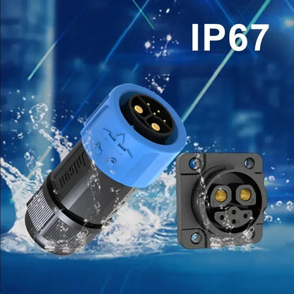 M23 2+4 Rechargeable Battery Aviation Plug Electric Motorcycle Battery Charging Connector 6pin Male Female Waterproof Connector