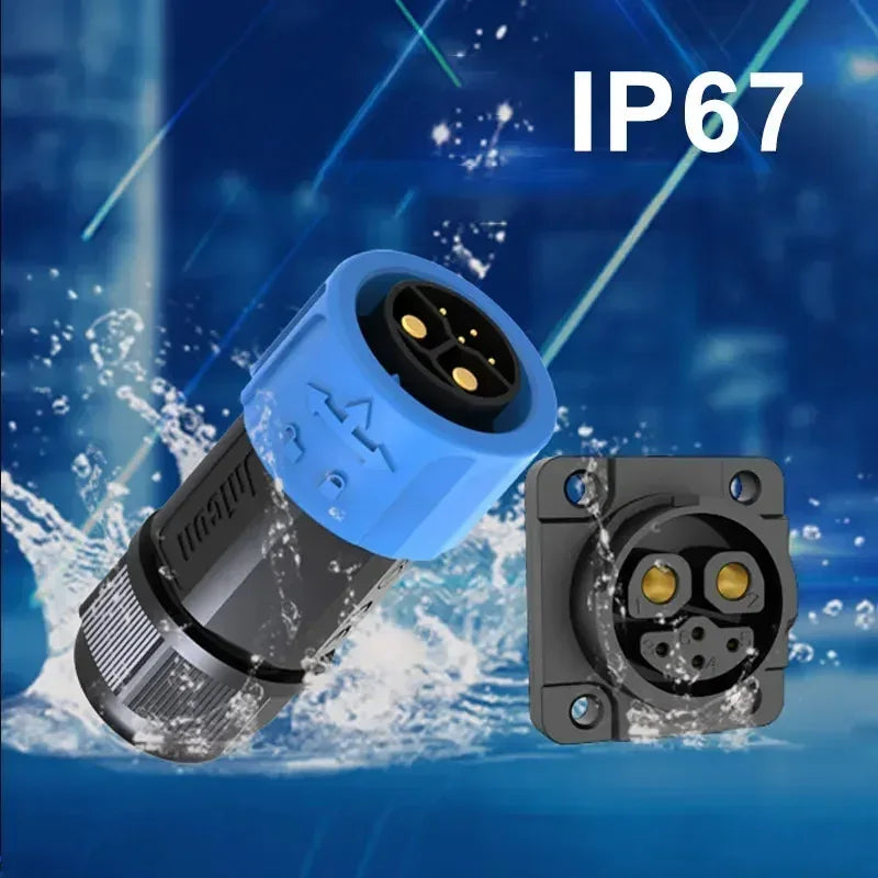 M23 2+4 Rechargeable Battery Aviation Plug Electric Motorcycle Battery Charging Connector 6pin Male Female Waterproof Connector