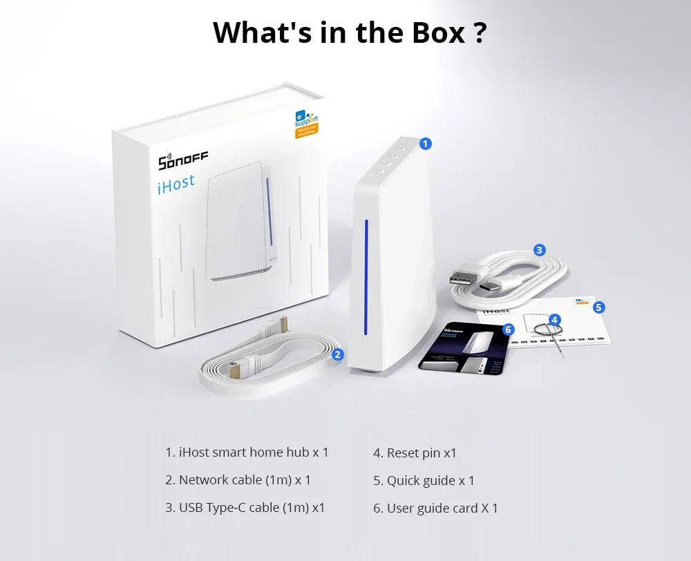 SONOFF iHost Smart Home Hub Zigbee Gateway Multi-mode Wifi LAN Wireless Remote Control Local Automation For Most of Devices