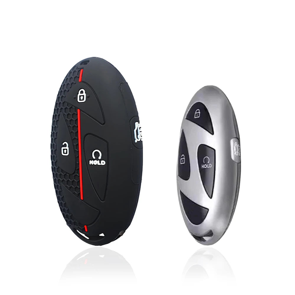 New Type Silicone Smart Key Cover Case for Hyundai Tucson Elantra Kona 3 Buttons Remote Keys 2023-2025 Car Accessories