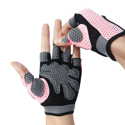 1Pair Workout Gloves Weight Lifting Gloves Palm Support Protection for Men Women,Exercise Gloves Sports for Training,Fitness,Gym
