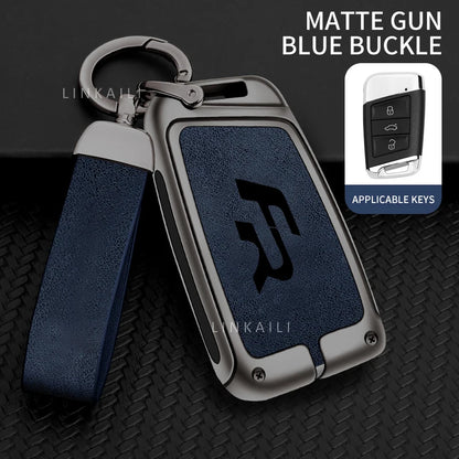 Suitable for Seat Ateca Leon FR 2 Ibiza Zinc Alloy Car Key Cover High-end Leather Car Key Case Auto Accessories