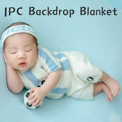 Football Baby Theme Newborn Photography Props Sports Soccer Boy Outfits Infant Top+Pants Set Studio Shooting Photo Accessories