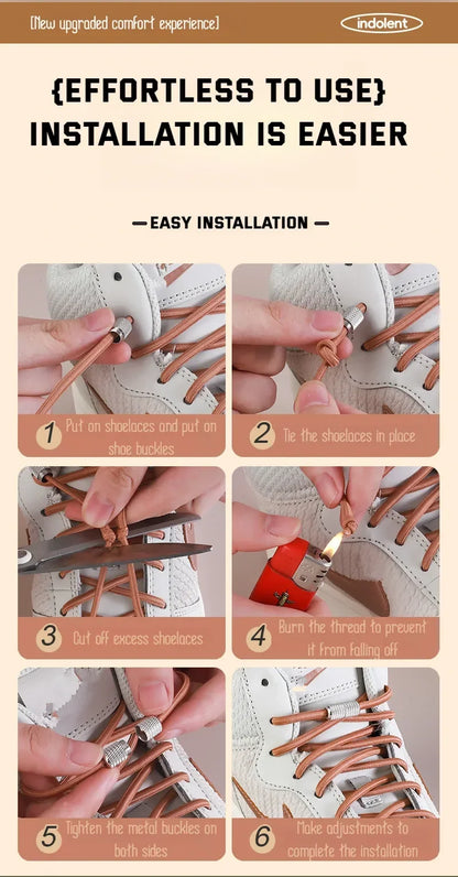 New Elastic Laces Sneakers Tennis Round Shoe laces Without ties Kids Adult Rubber Bands No Tie Shoelace Shoe Accessories