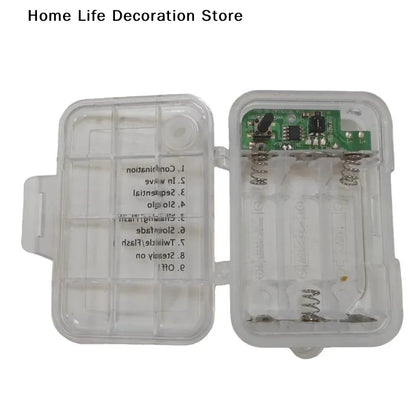 【TG】1 Set 3 Sections AA Battery Holder 3V No.5 Waterproof And Dustproof Battery Cartridge With Timing Function Battery Storage