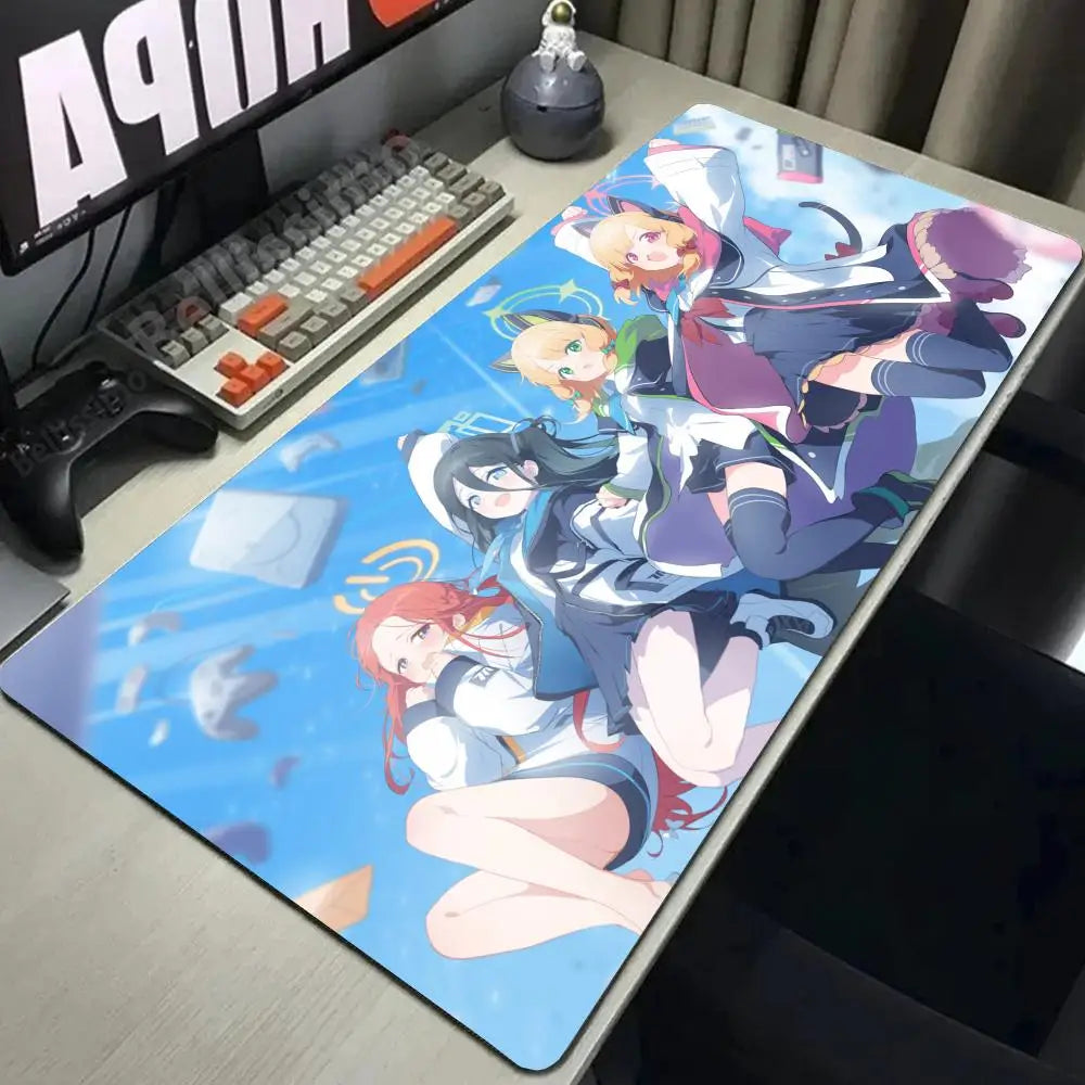 Game Blue Archive Mousepad Mouse Mat Desk Mat With Pad gaming accessories Prime Gaming XXL 1200x600x5mm Keyboard Pad