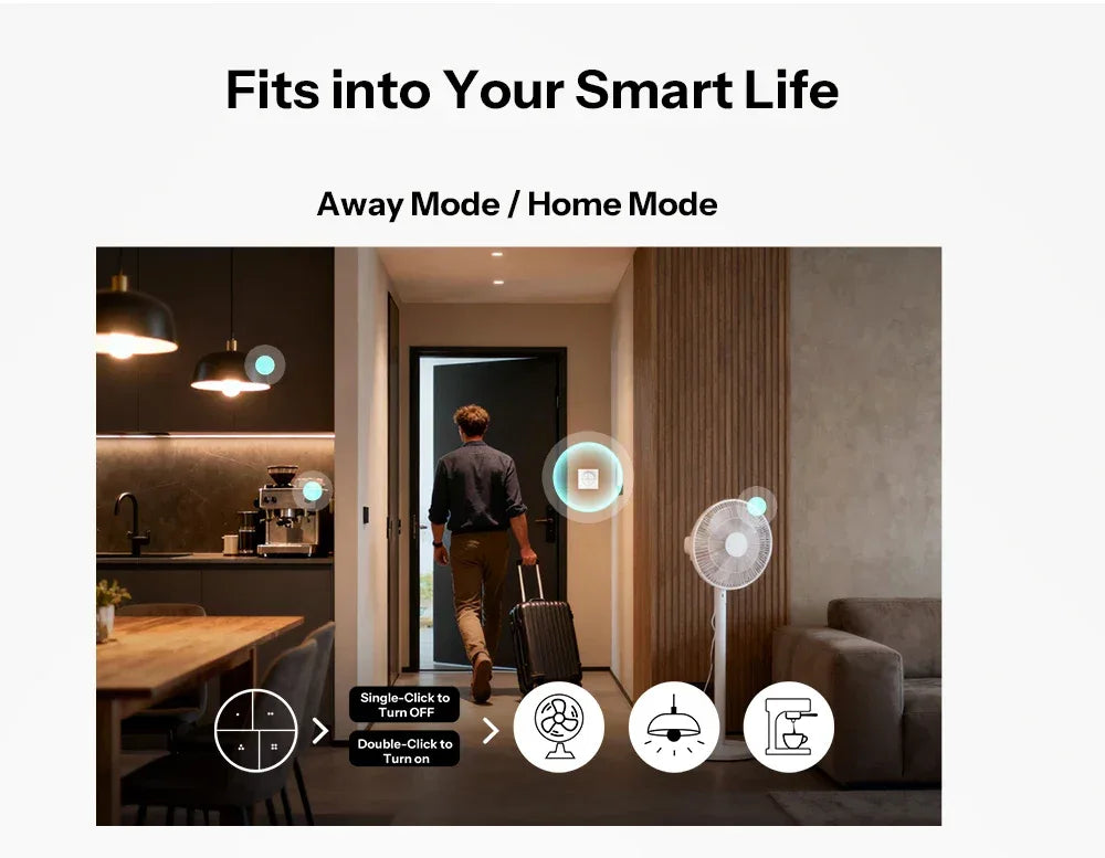 SONOFF Orb 4-In-1 Zigbee Smart Scene Button Split Magnetic Design Zigbee & eWeLink-Remote Dual Protocol Multiple Trigger Actions