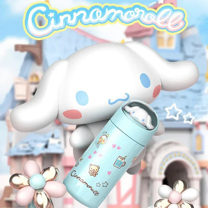 350MLStainless Steel Thermos Cups Student Kids Anime Cartoon Vacuum Flask Cute kitten/Dog/Bear Insulated Water Bottles Tumbler