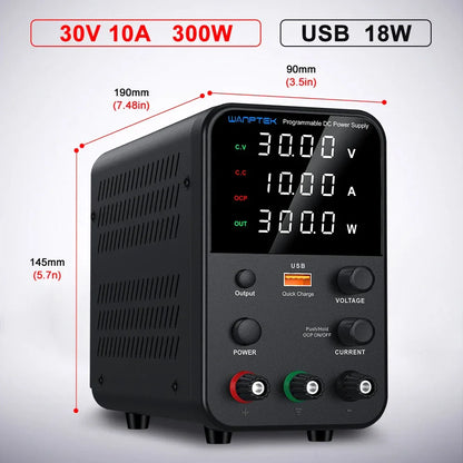 Wanptek DC Laboratory Power Supply 30V 10A 60V 5A 120V 3A Adjustable Voltage Current Applicable voltage 110V 220V Power Supply